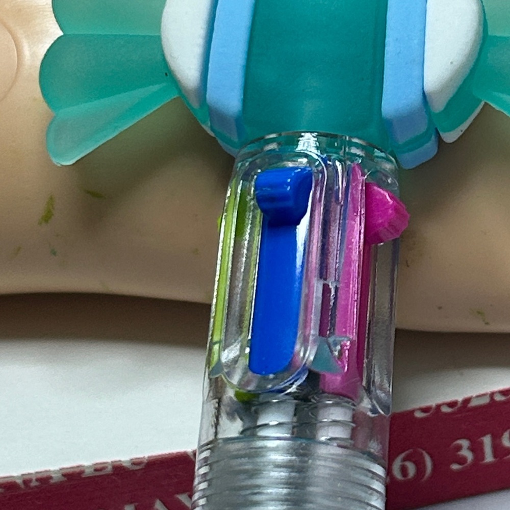 Colorful Multi-Ink Pen with Candy Topper - Picture 3 of 7